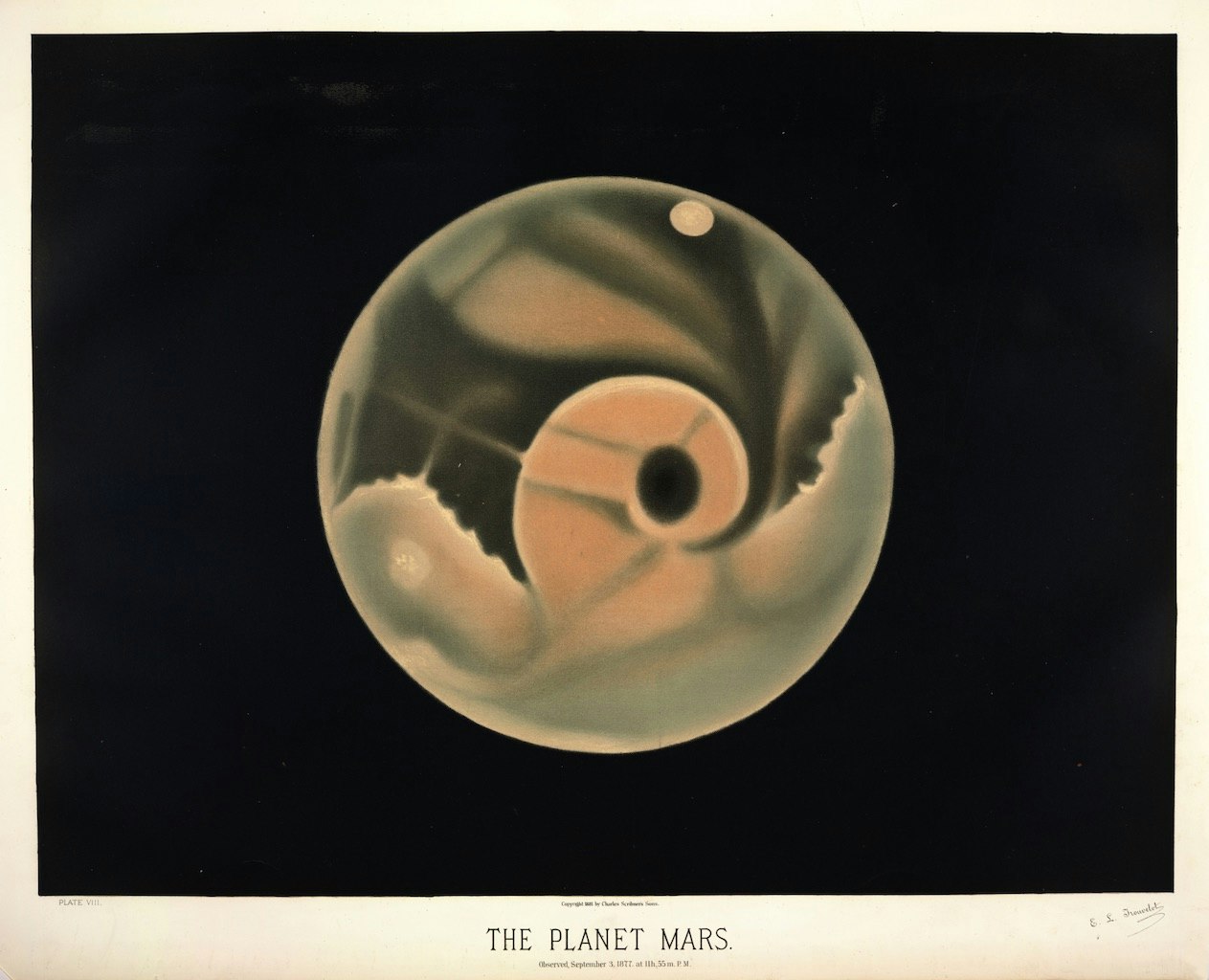 — Giclee Fine Art Print Etienne Trouvelot "The November Meteors" 1882